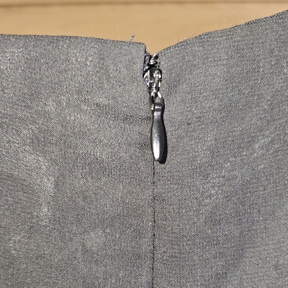 Double Ruffle Layered Black Skirt by Adrianna Papell, Midi, Fit & Flare Size 14 - Picture 6 of 11